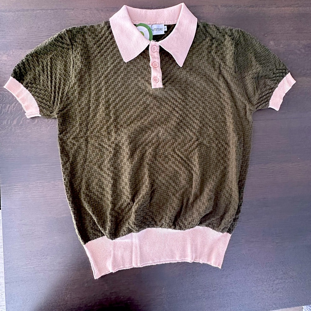 OXKNIT 60s & 70s Retro Style - Knit Shortsleeve Polo